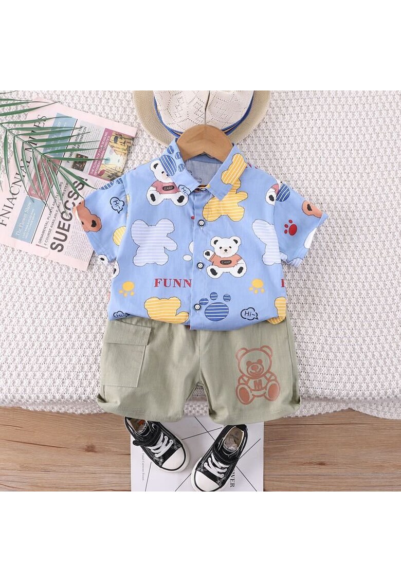 Compleu Baieti Albastru Ursuleti Coco