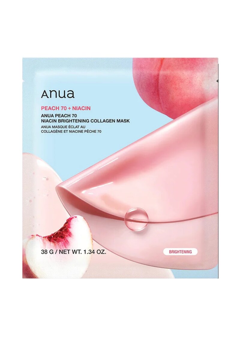 Peach 70 Niacin Brightening Collagen Face Mask 38g