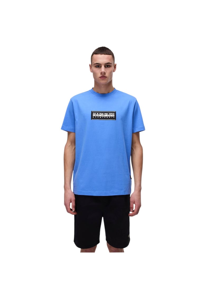 Tricou Box Logo SS 43367 - Albastru deschis