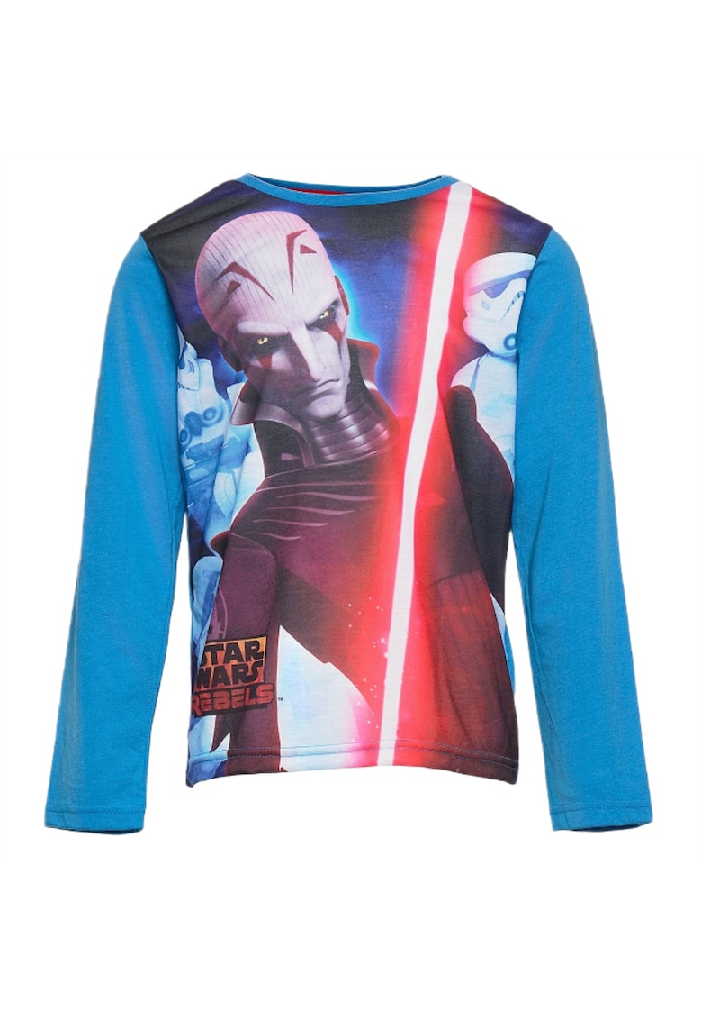 Bluza copii -  Star Wars - Bumbac/Poliester - Albastru - 104cm