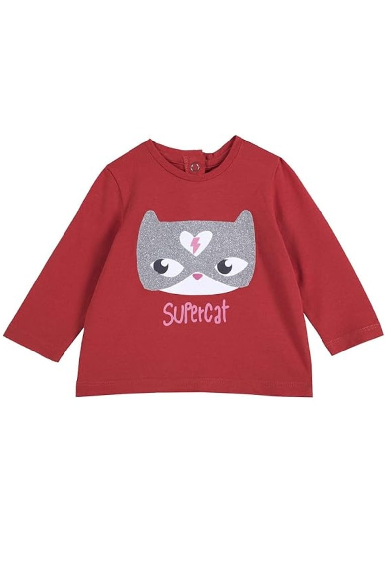 Bluza fete - Bumbac - Rosu