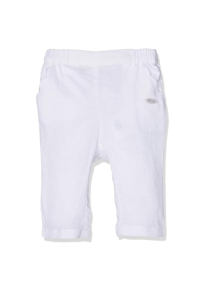 Pantaloni copii - Alb - In/Bumbac -