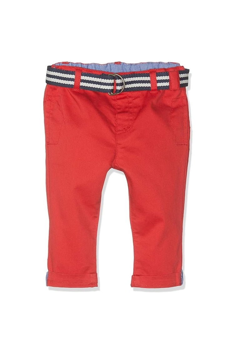 Pantaloni baieti - Bumbac/Elastan - Rosu -