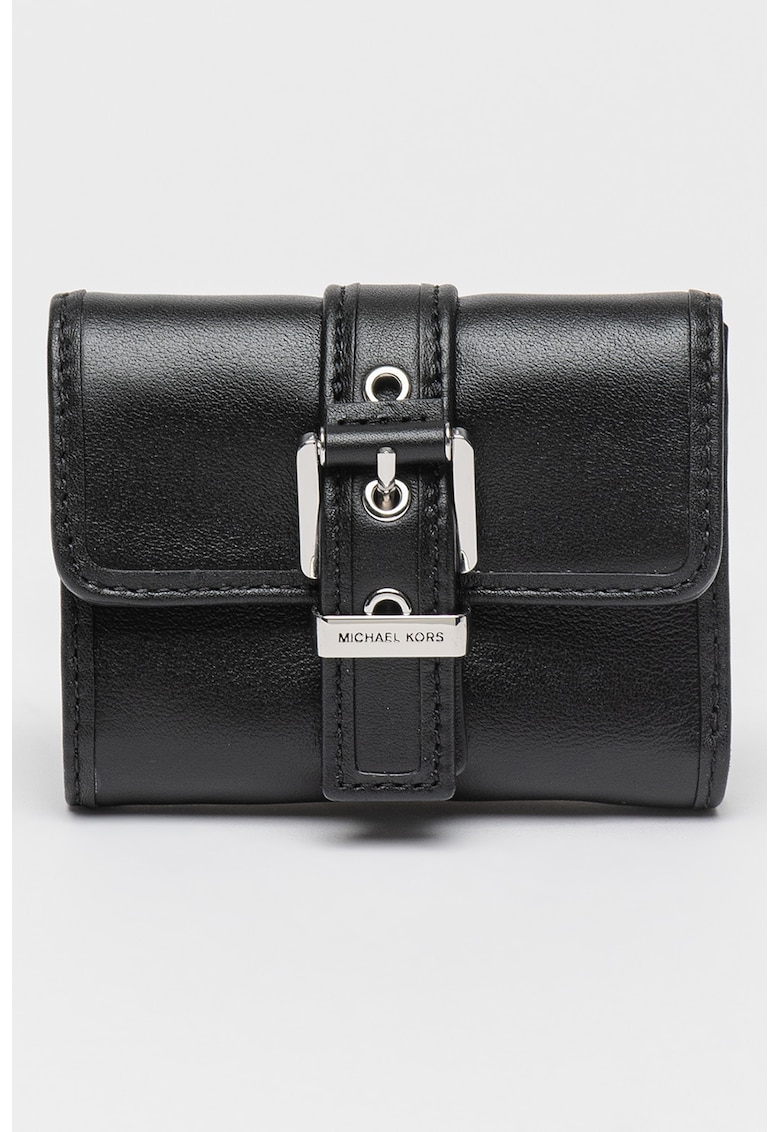 Portofel de piele cu catarama Portofel de piele cu catarama