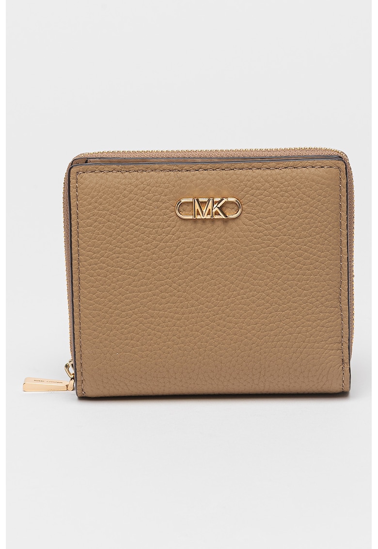 Portofel de piele cu logo discret