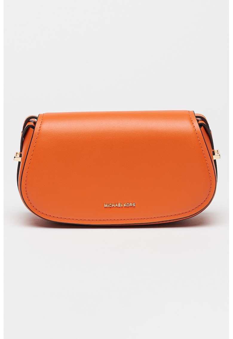 Geanta crossbody din piele Lydia - Portocaliu mandarina