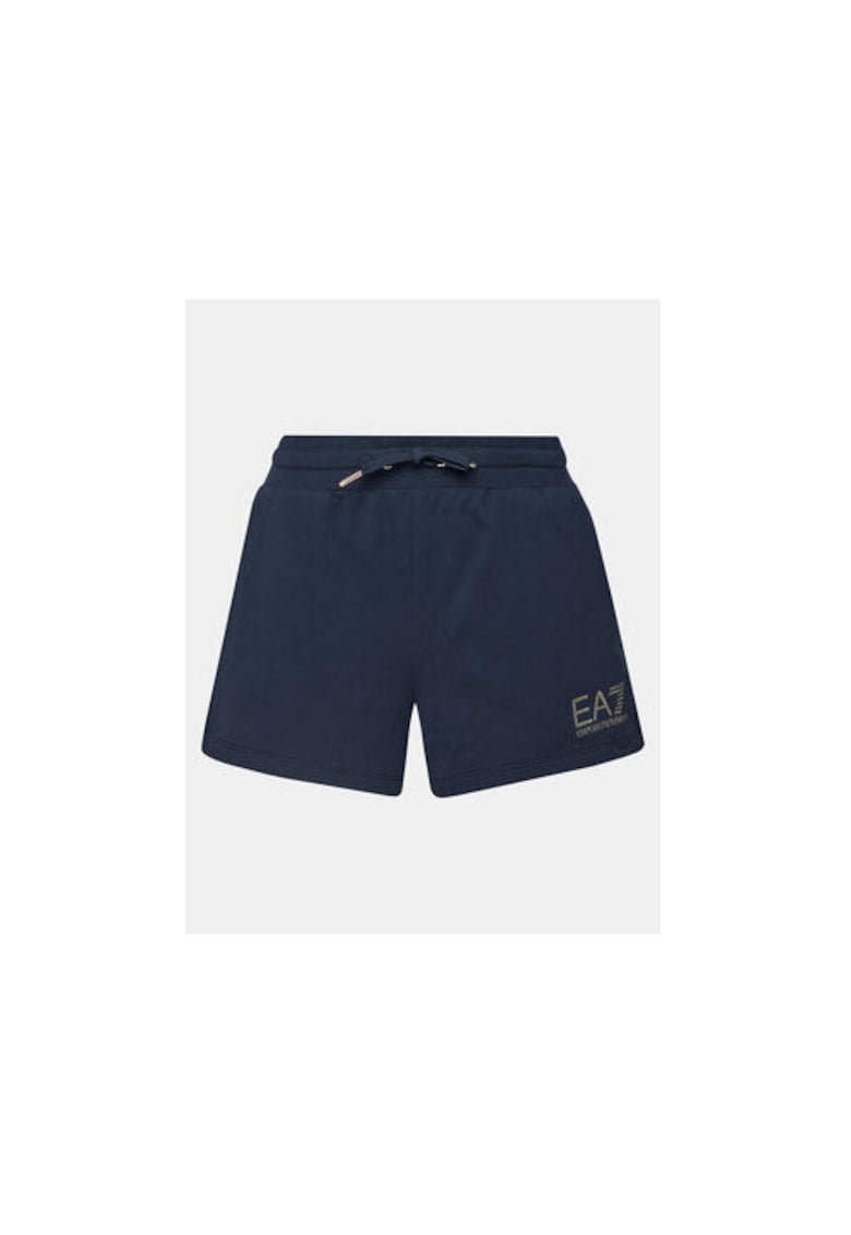 Pantaloni scurti dama - Emporio Armani 303539597 - Bumbac - Albastru - Albastru