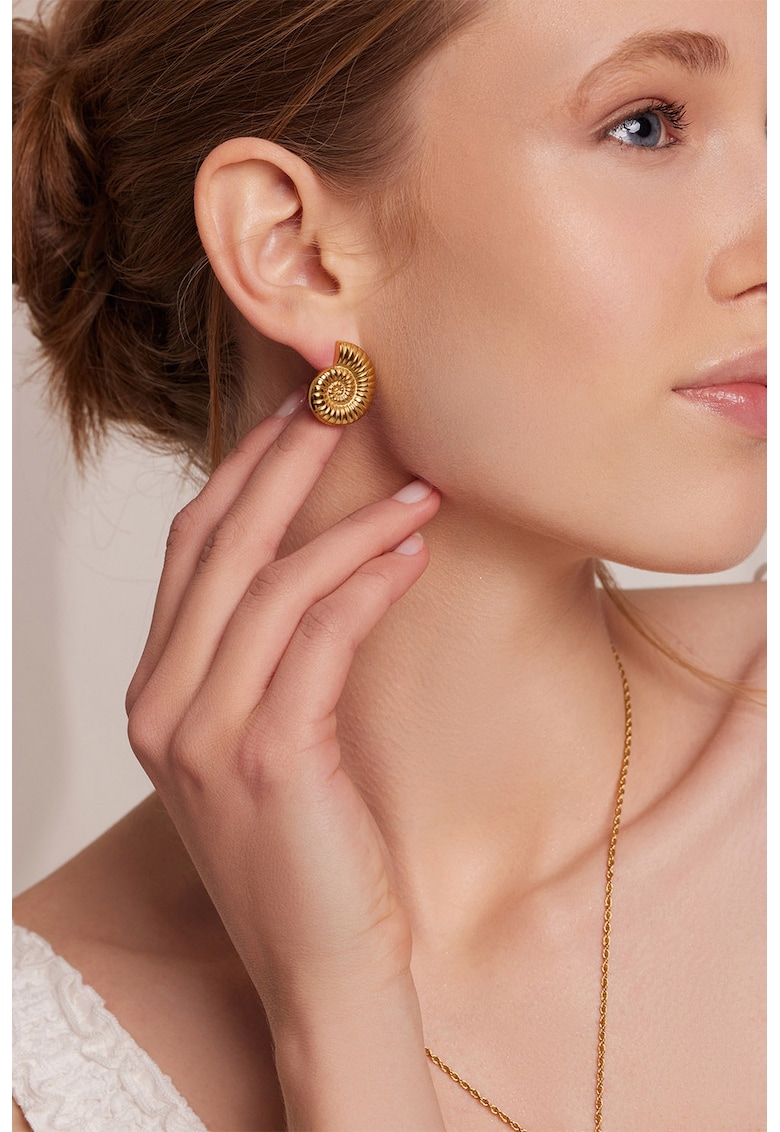 Cercei din otel inoxidabil - Auriu