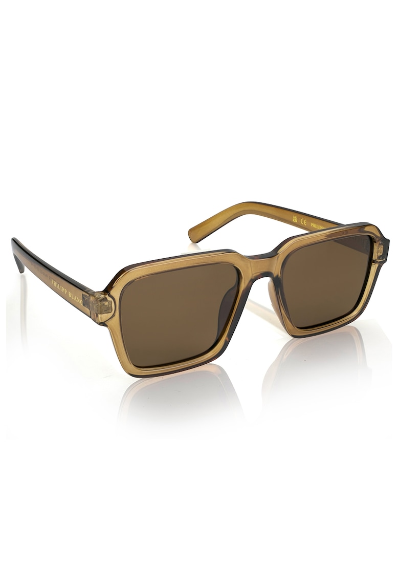 Ochelari de soare unisex dreptunghiulari polarizati - Caramel