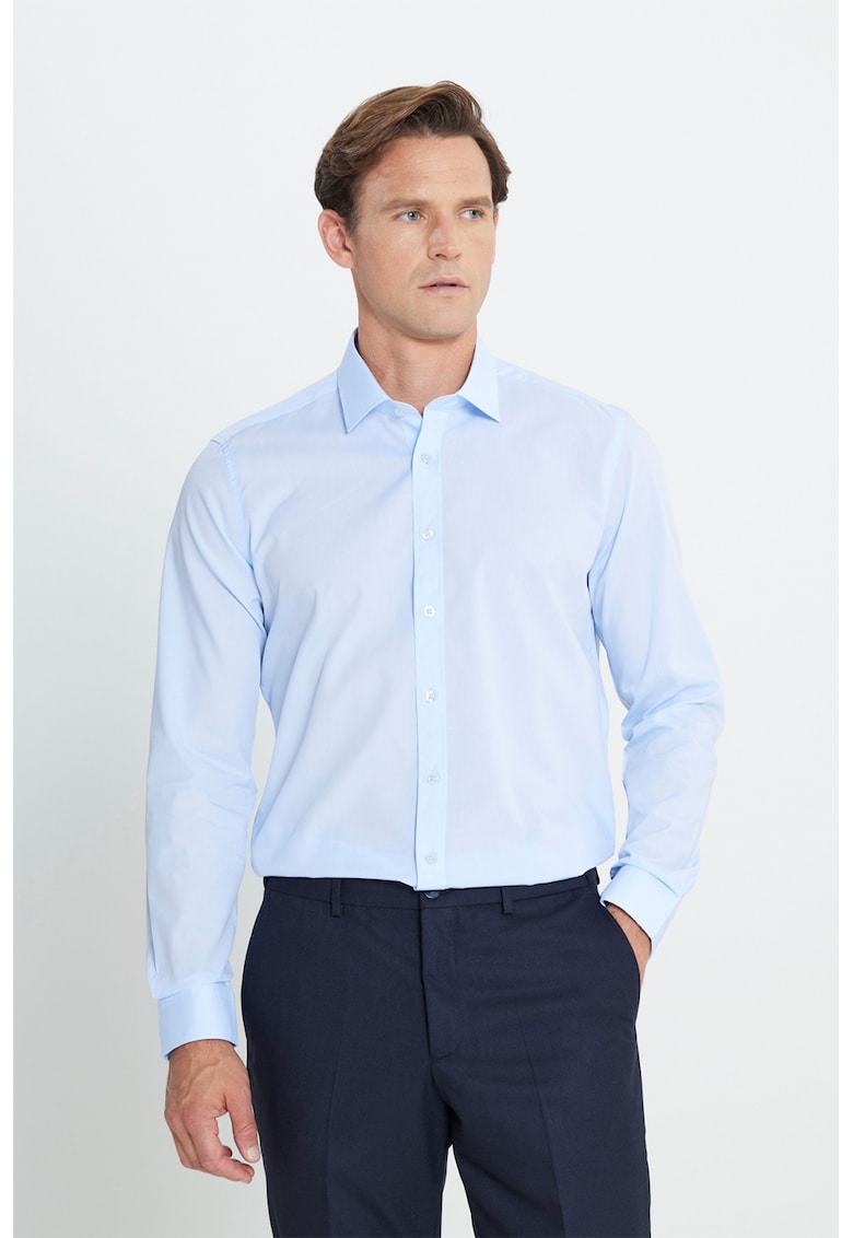 Camasa din bumbac cu maneci lungi