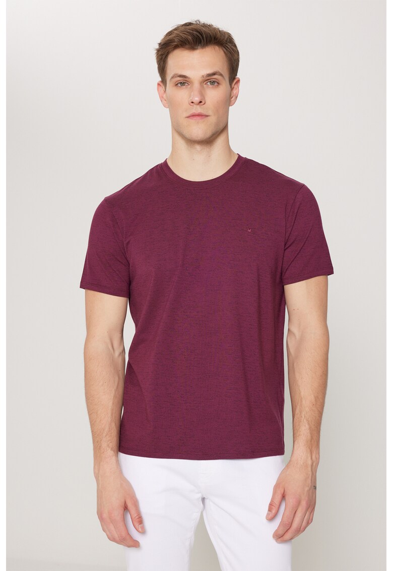 Tricou slim fit din amestec de modal