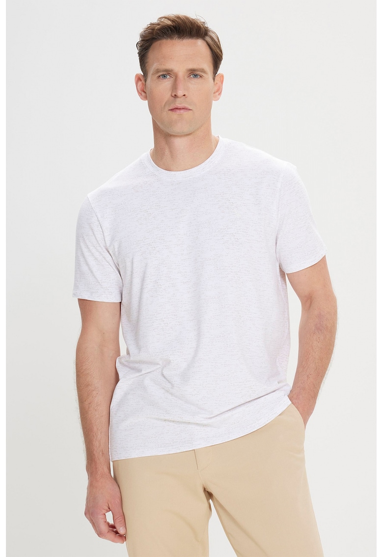 Tricou slim fit din amestec de modal