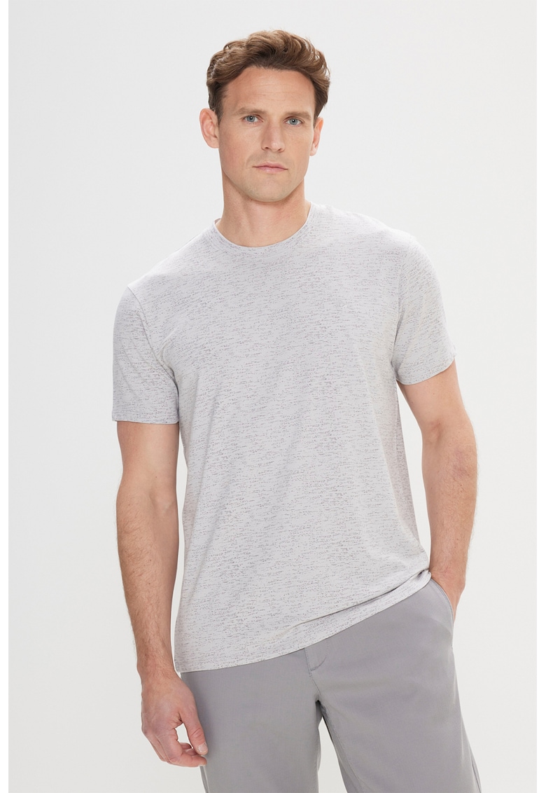 Tricou slim fit din amestec de modal