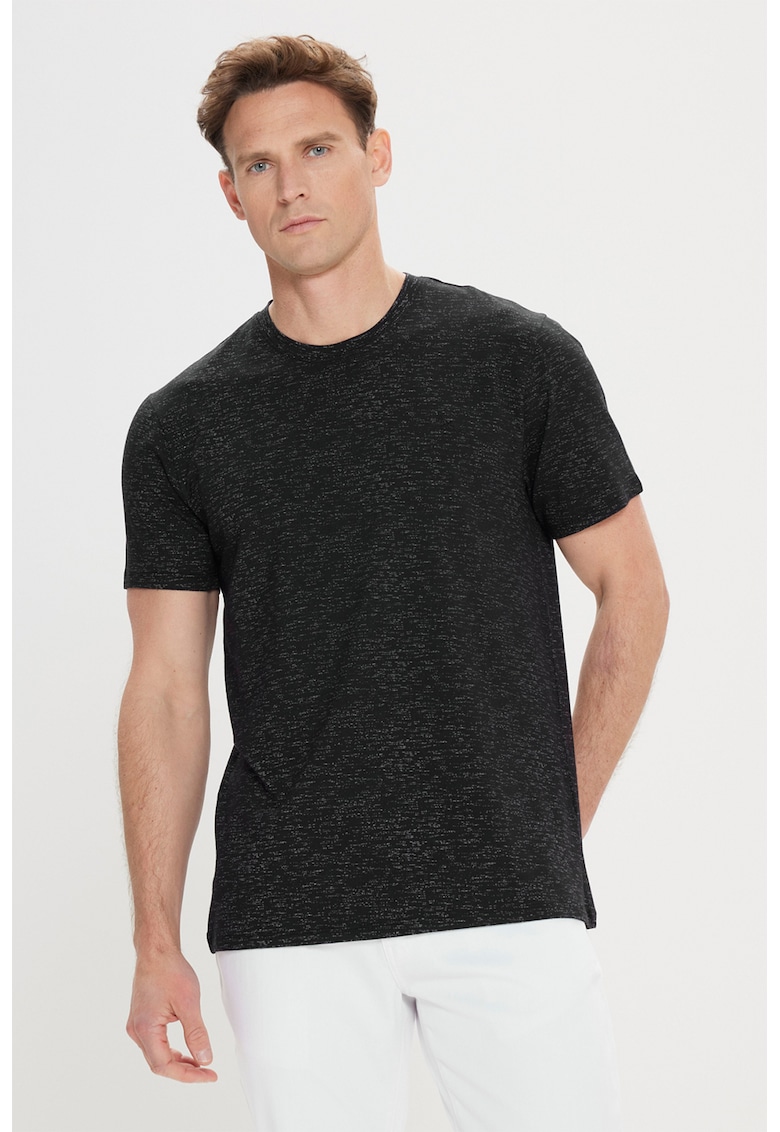Tricou slim fit din amestec de modal