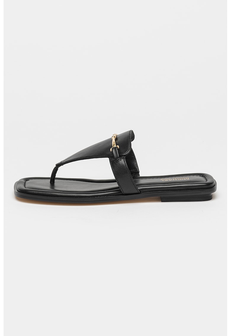 Papuci flip-flop de piele Lena