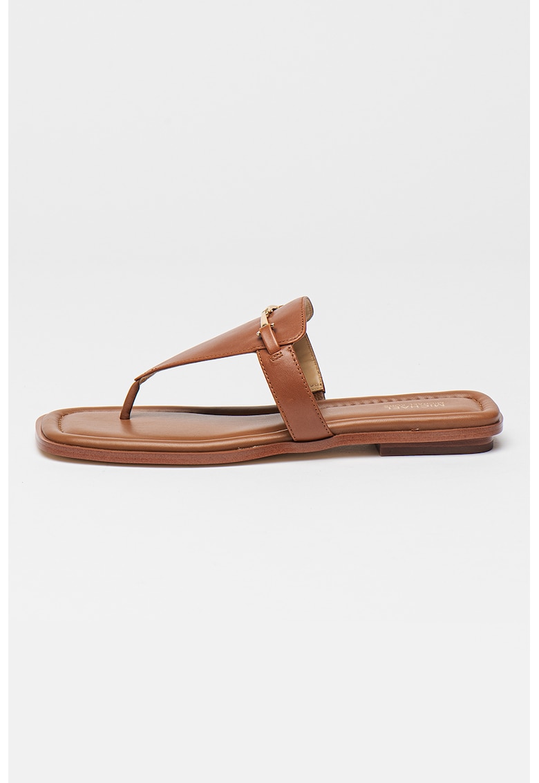 Papuci flip-flop de piele Lena