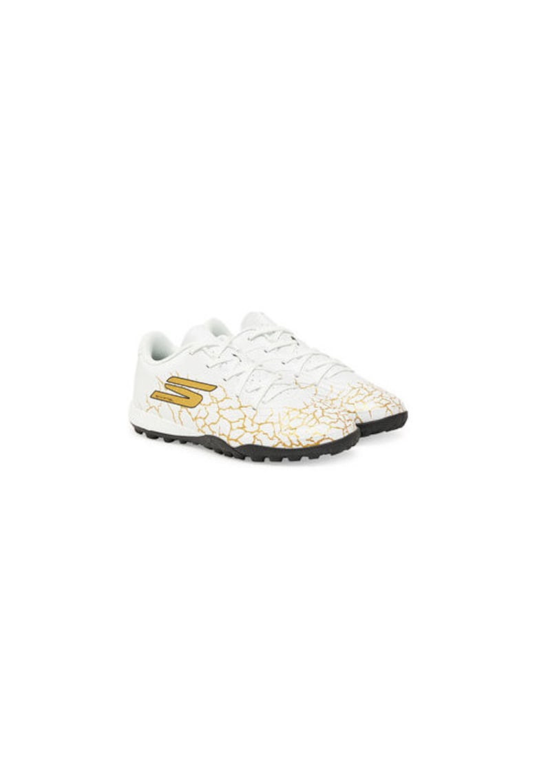 Skechers Ghete de fotbal baieti 304639623 - Piele ecologica - Alb