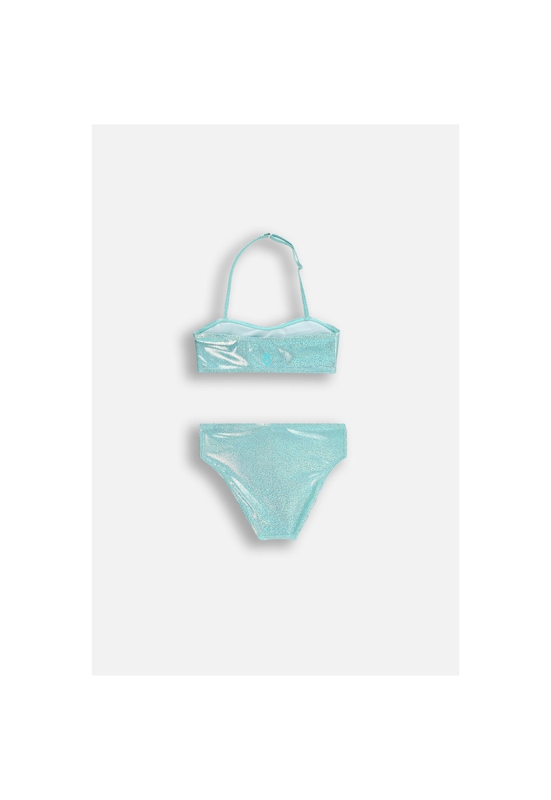 Costum de baie din doua piese cu aspect stralucitor
