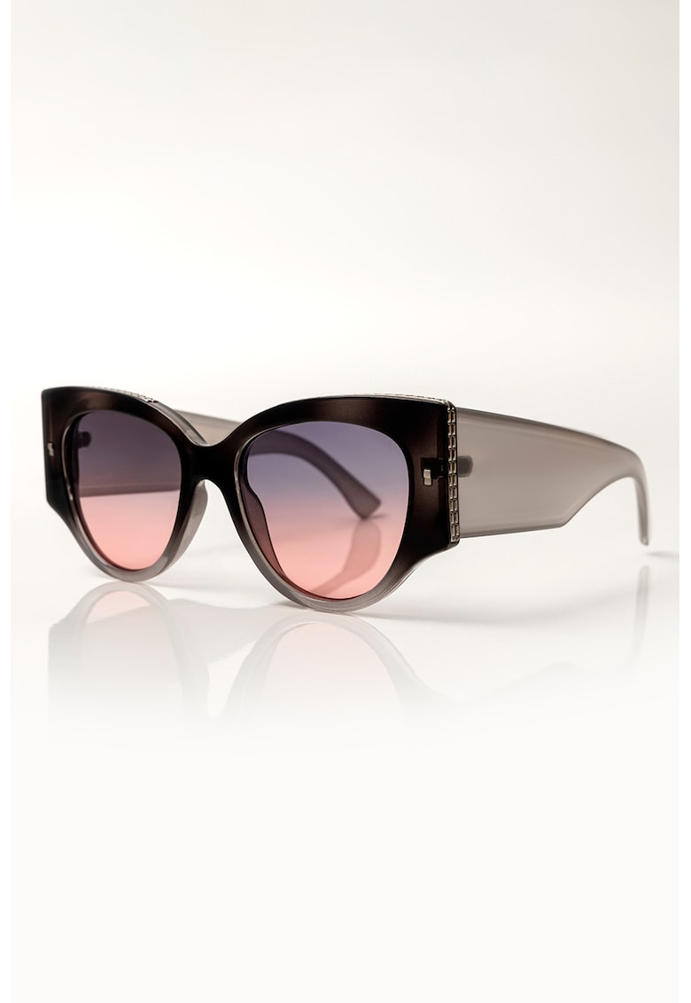 Ochelari de soare cat-eye Lillian - Negru stins