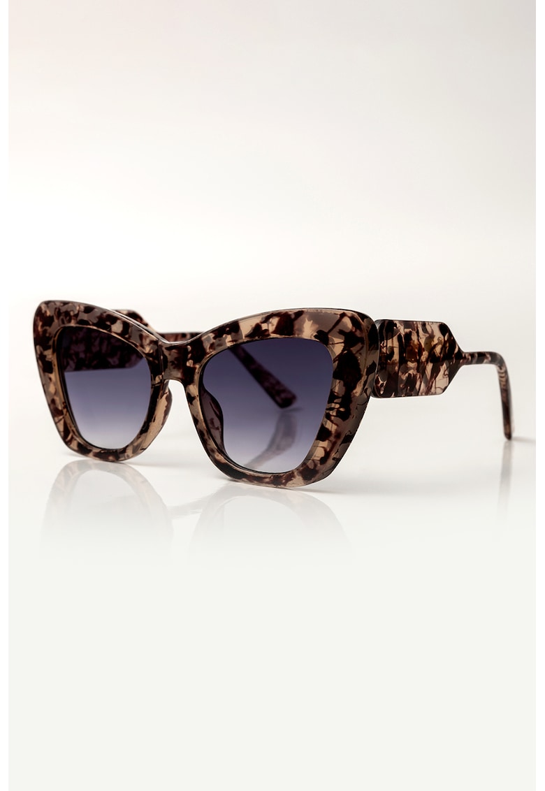 Ochelari de soare cat-eye Scarlett - Maro inchis