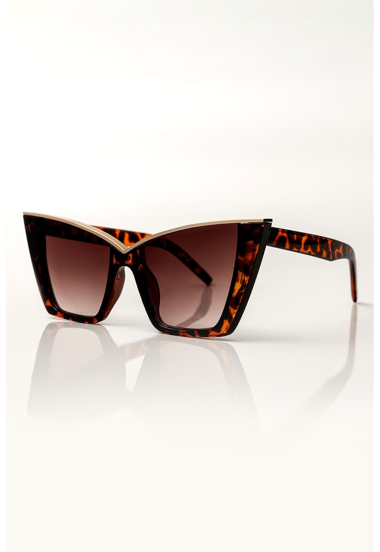 Ochelari de soare cat-eye Madison - Maro inchis