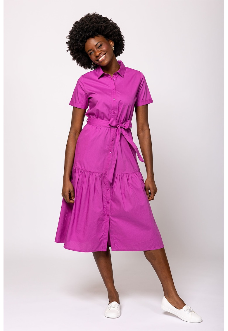 Rochie-camasa cu maneci scurte