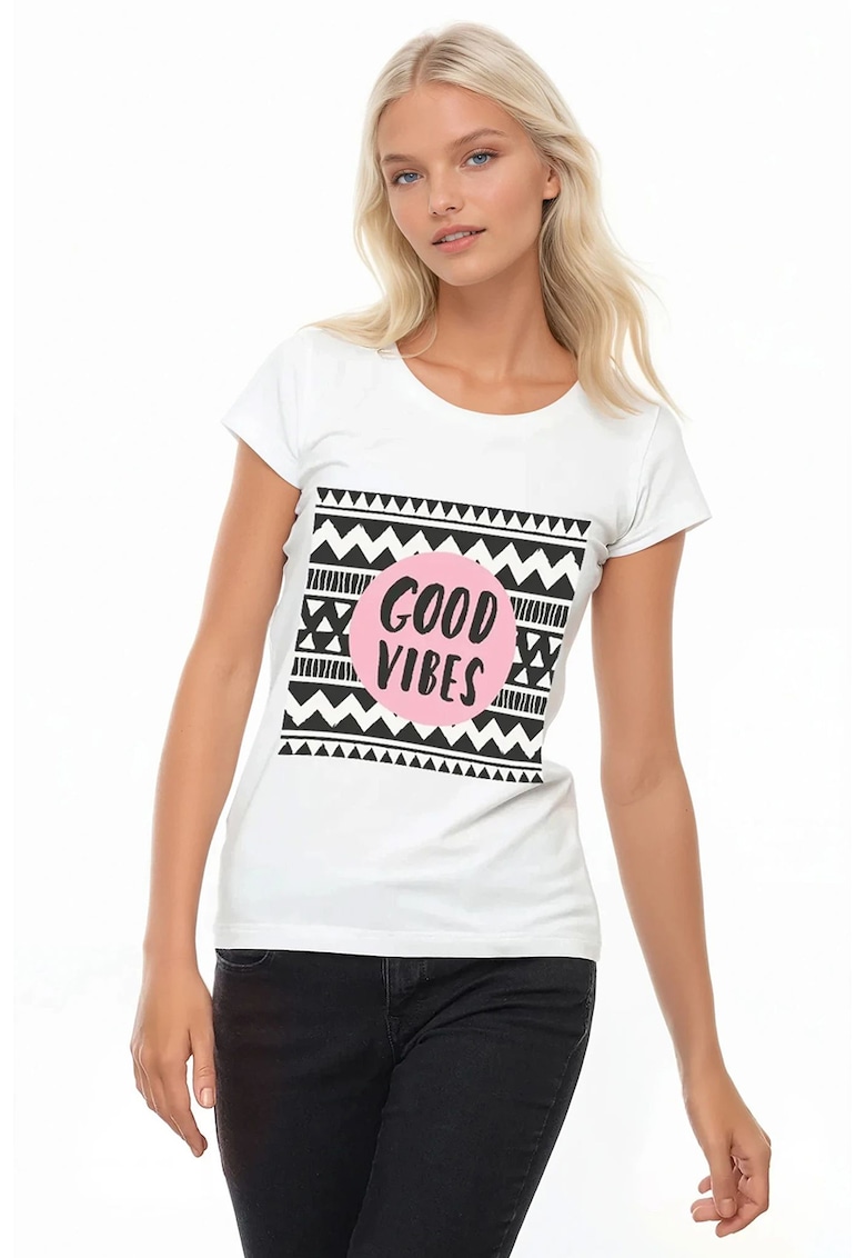 Tricou slim fit cu imprimeu