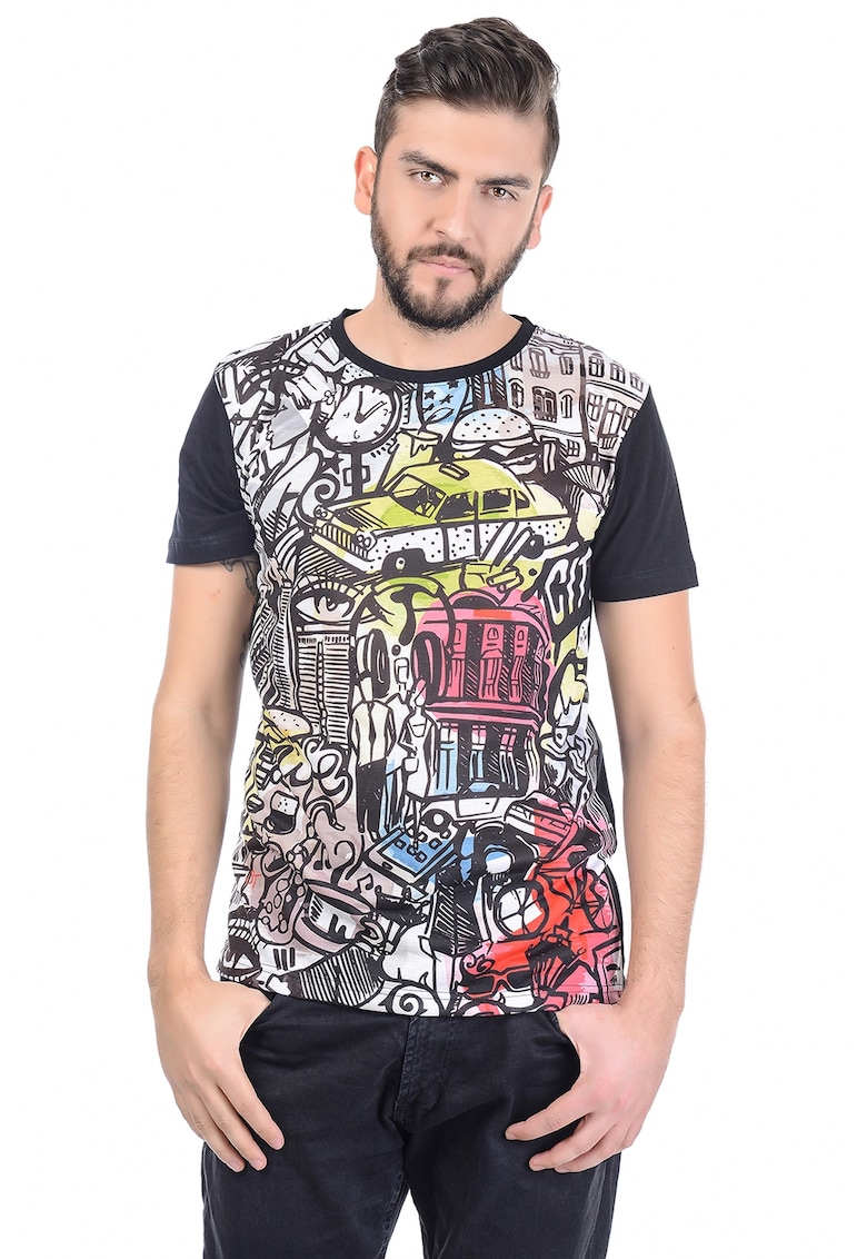 Tricou regular fit cu imprimeu grafic