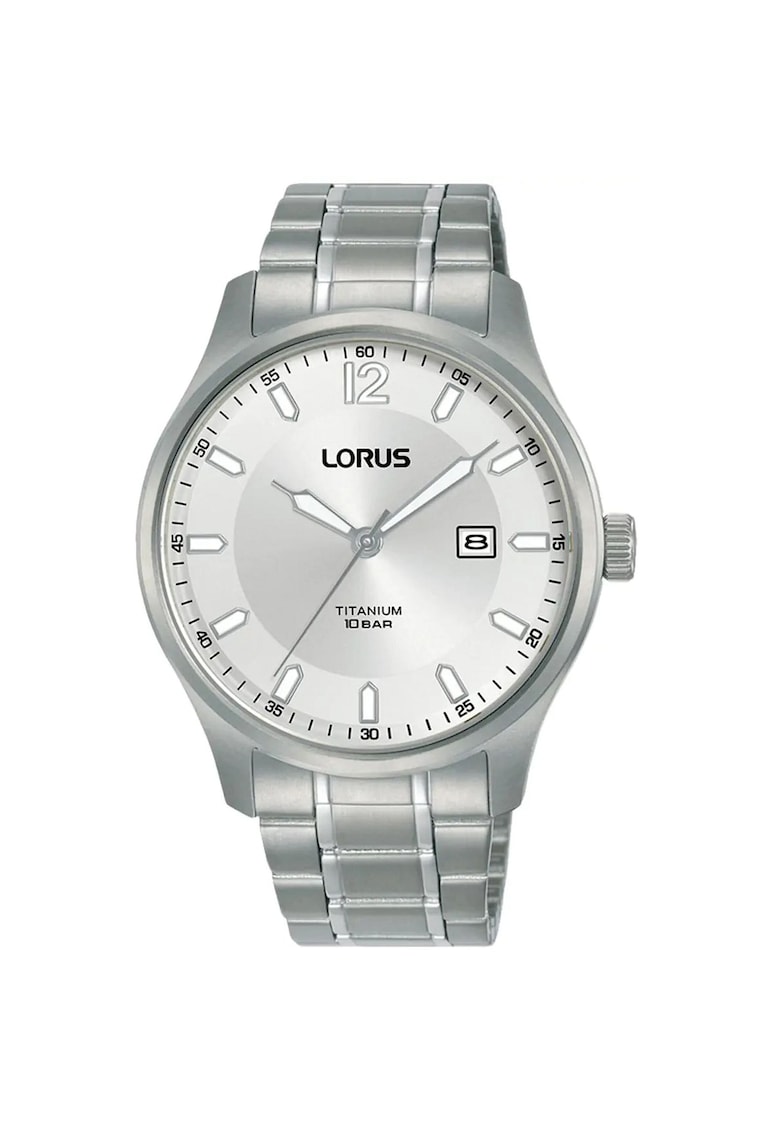 Ceas barbati Titanium RH901RX9 - mecanism quartz Seiko - argintiu - 10 ATM - bratara din titan