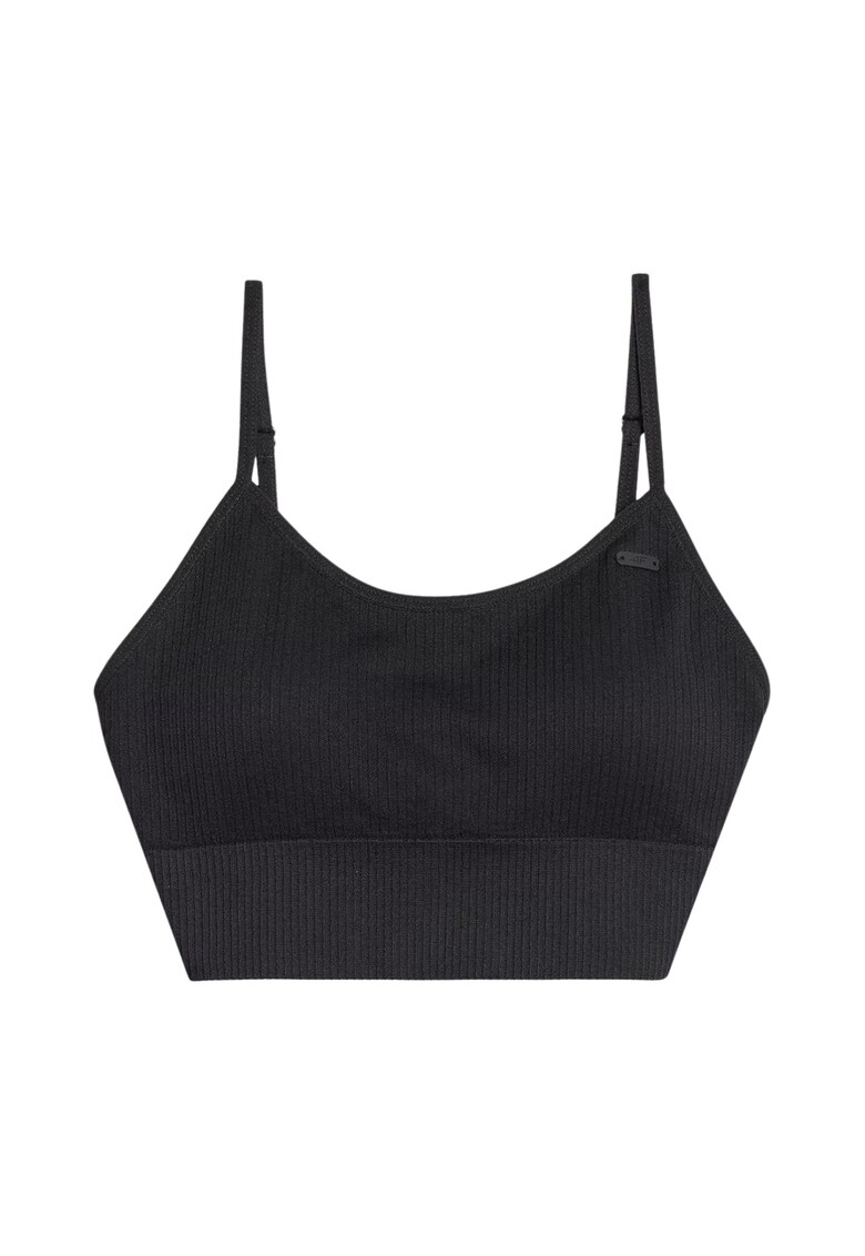 Bustiera sport F151 - cupe detasabile - poliamida/elastan - negru
