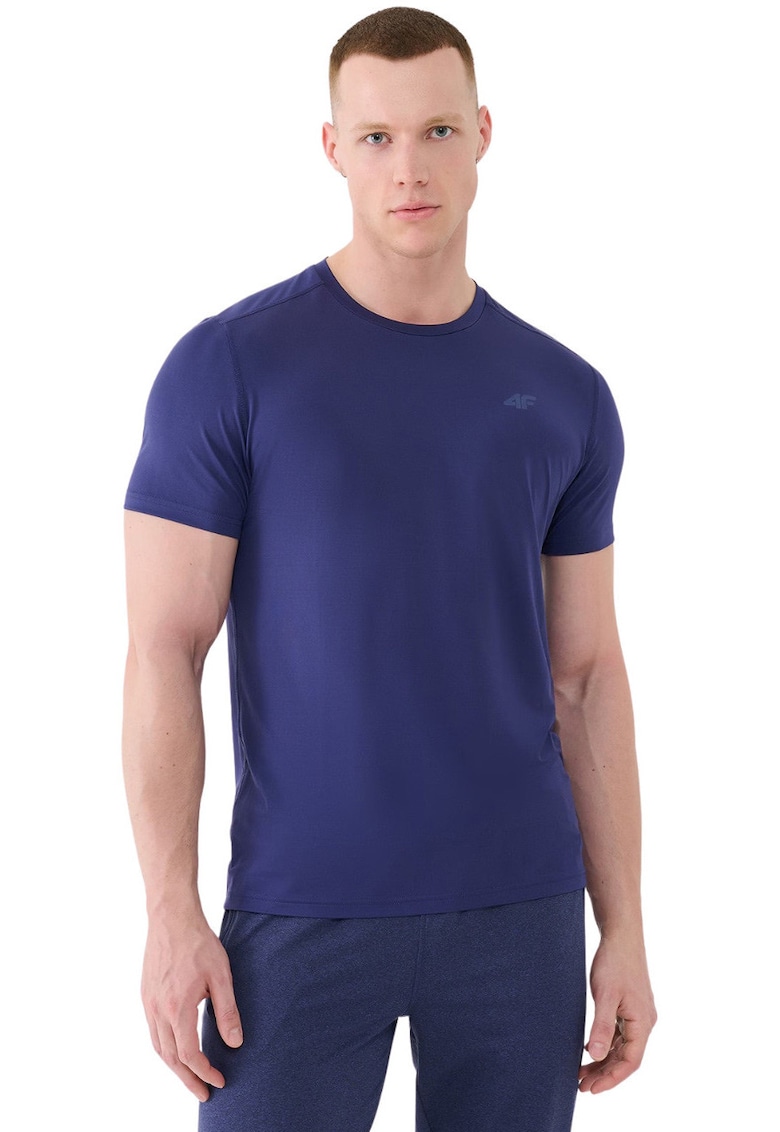 Tricou barbati bleumarin inchis - material elastic - poliester
