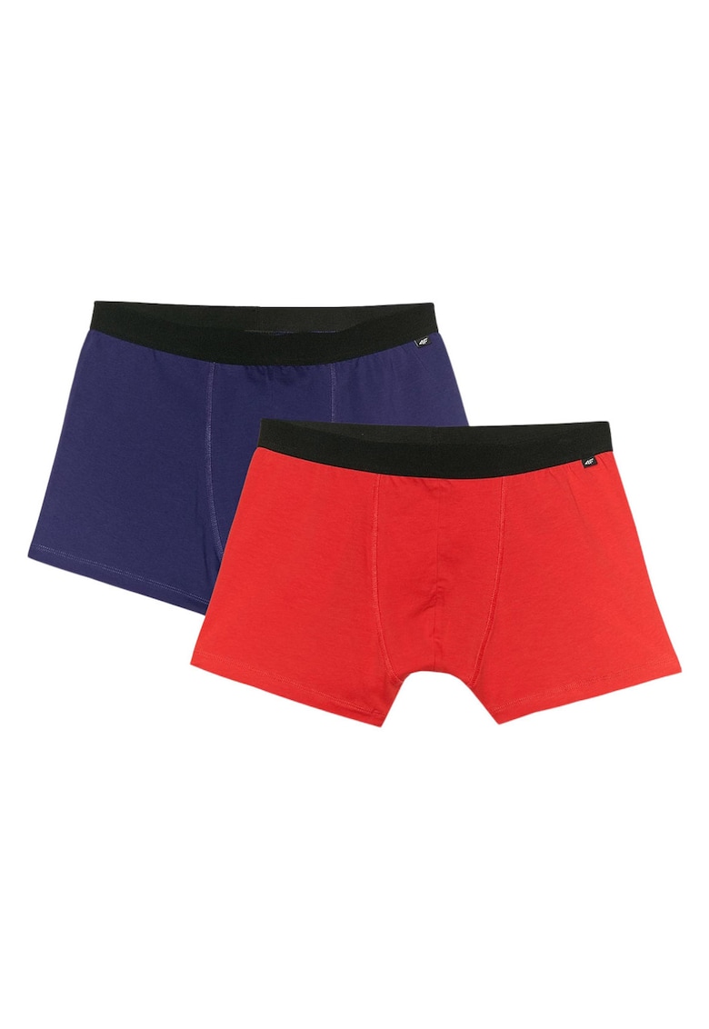 Boxeri barbati M059 - Rosu/Bleumarin