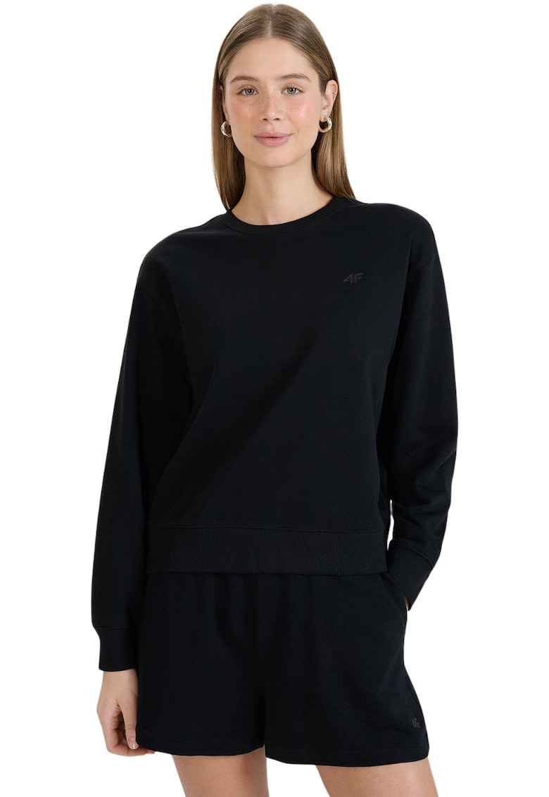 Hanorac dama F1765 negru - bumbac/poliester -