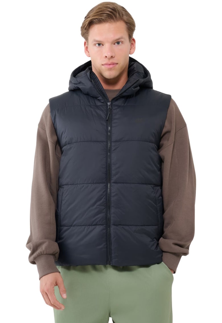 Vesta barbati M193 - negru intens - hidrofob - umplutura sintetica - poliester