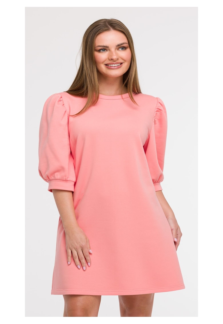 Rochie din trening cu maneci bufante -