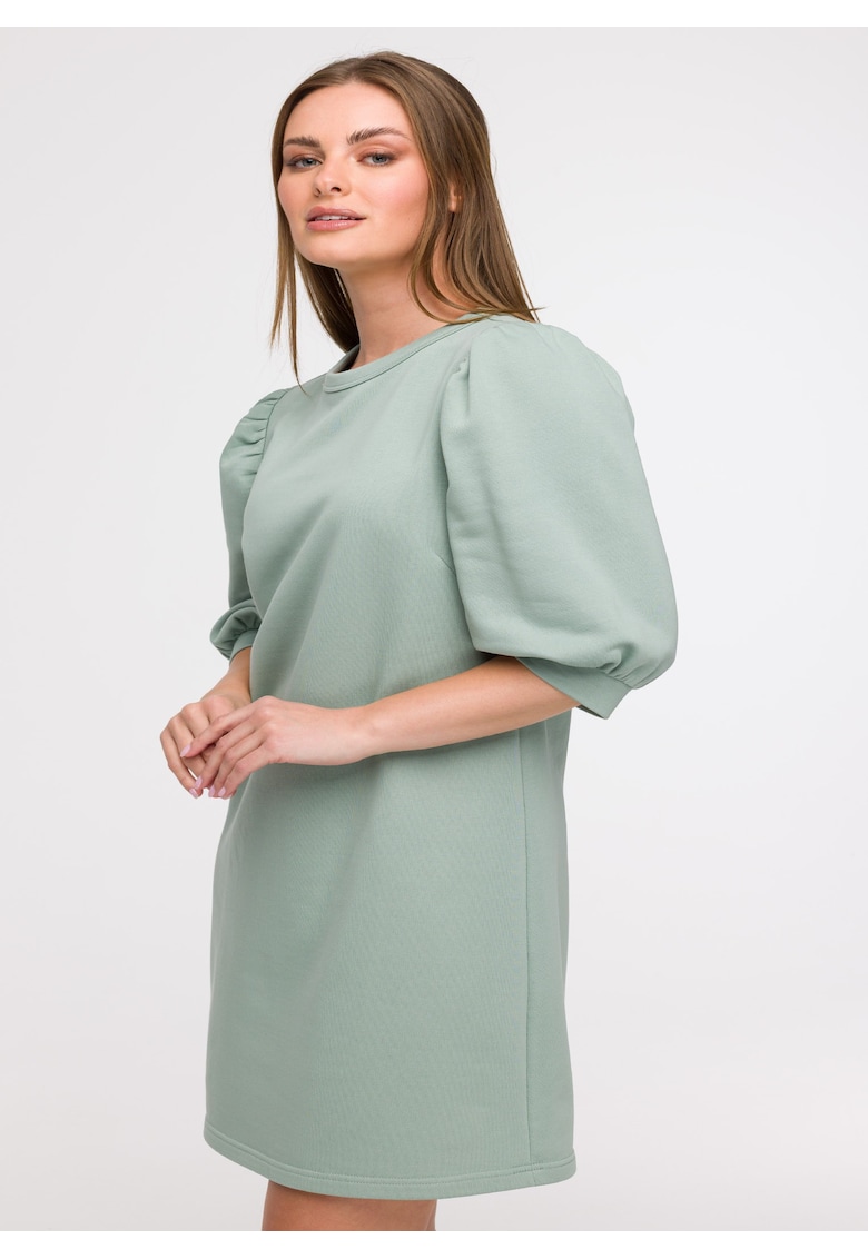 Rochie din trening cu maneci bufante -