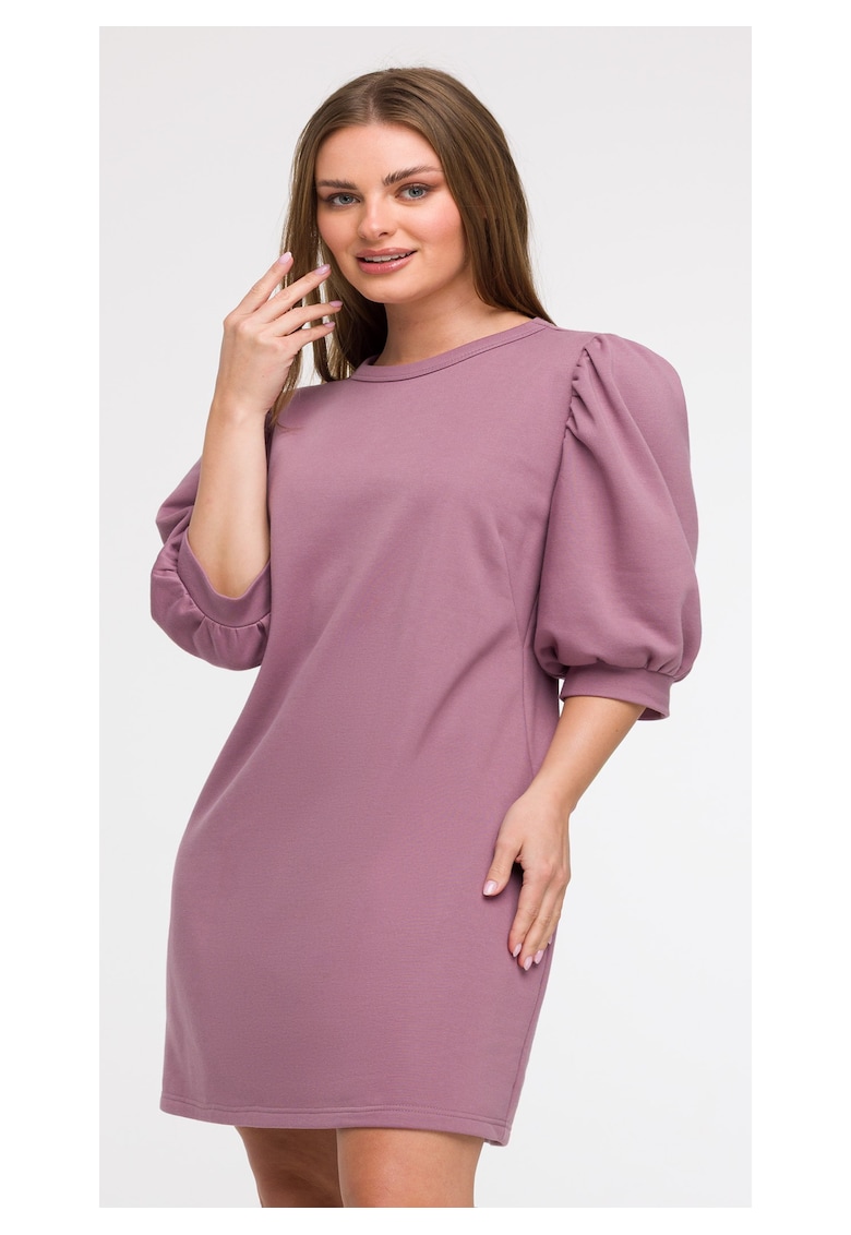 Rochie din trening cu maneci bufante -
