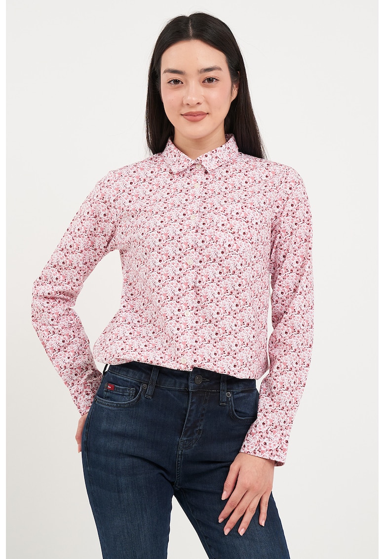 Camasa din amestec de bumbac cu model