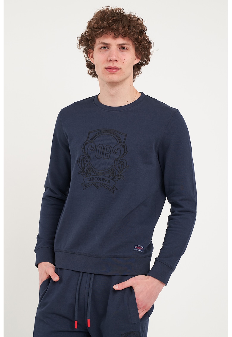 Bluza sport de bumbac cu imprimeu frontal