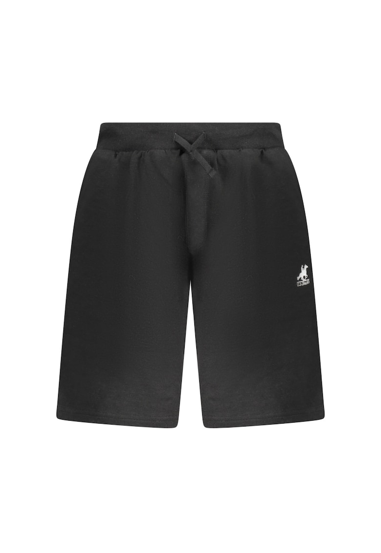 Pantaloni scurti barbati cu buzunare - logo brodat - U.S Grand POLO - Negru