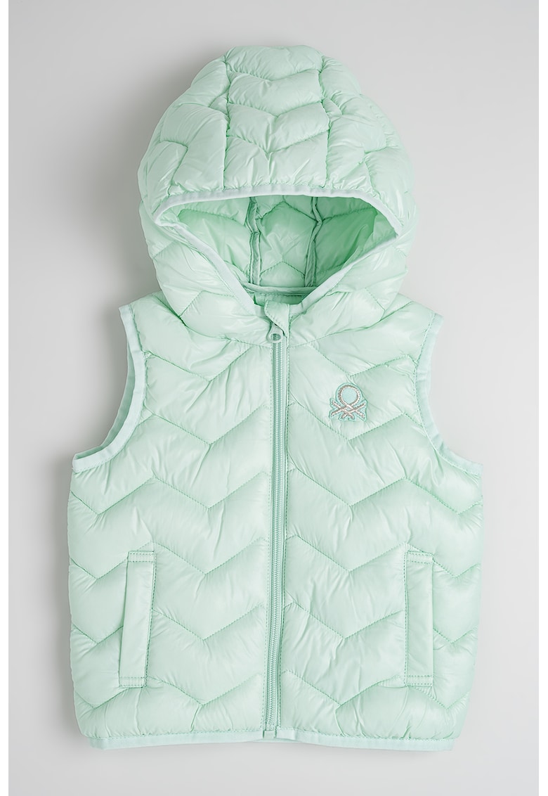 Vesta matlasata cu gluga