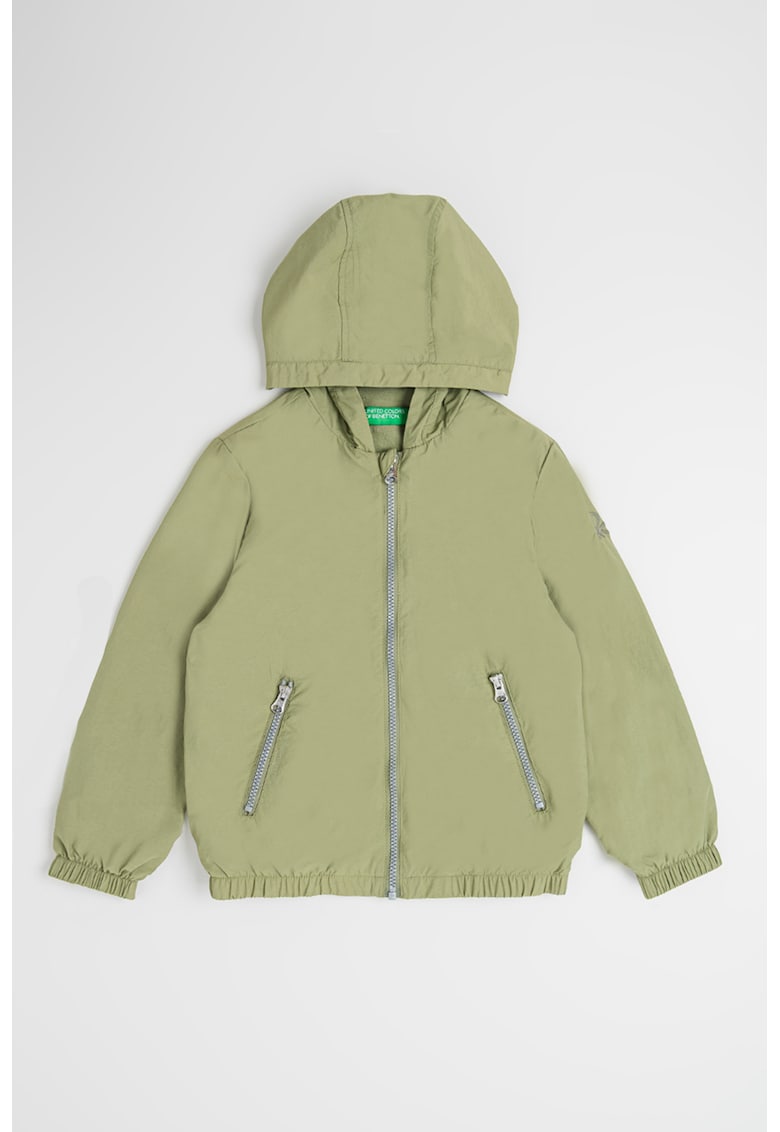 Jacheta cu buzunare oblice cu fermoar Jacheta cu buzunare oblice cu fermoar