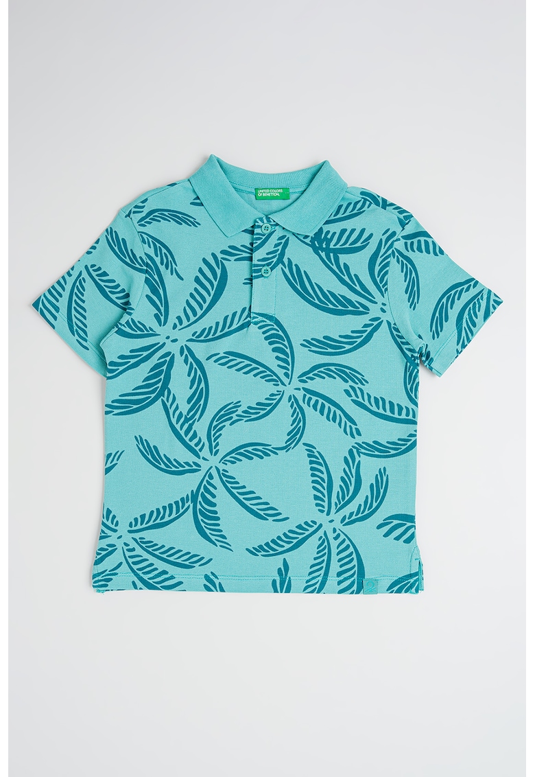 Tricou polo cu imprimeu grafic