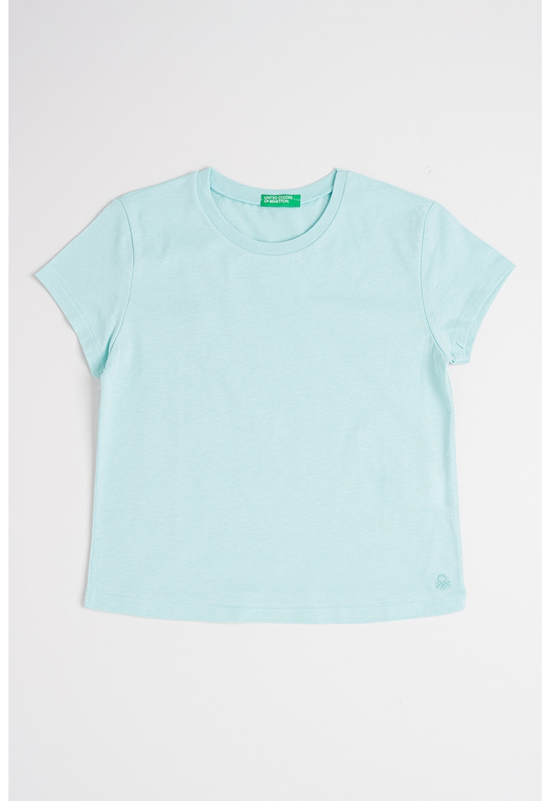 Tricou uni de bumbac - Verde deschis