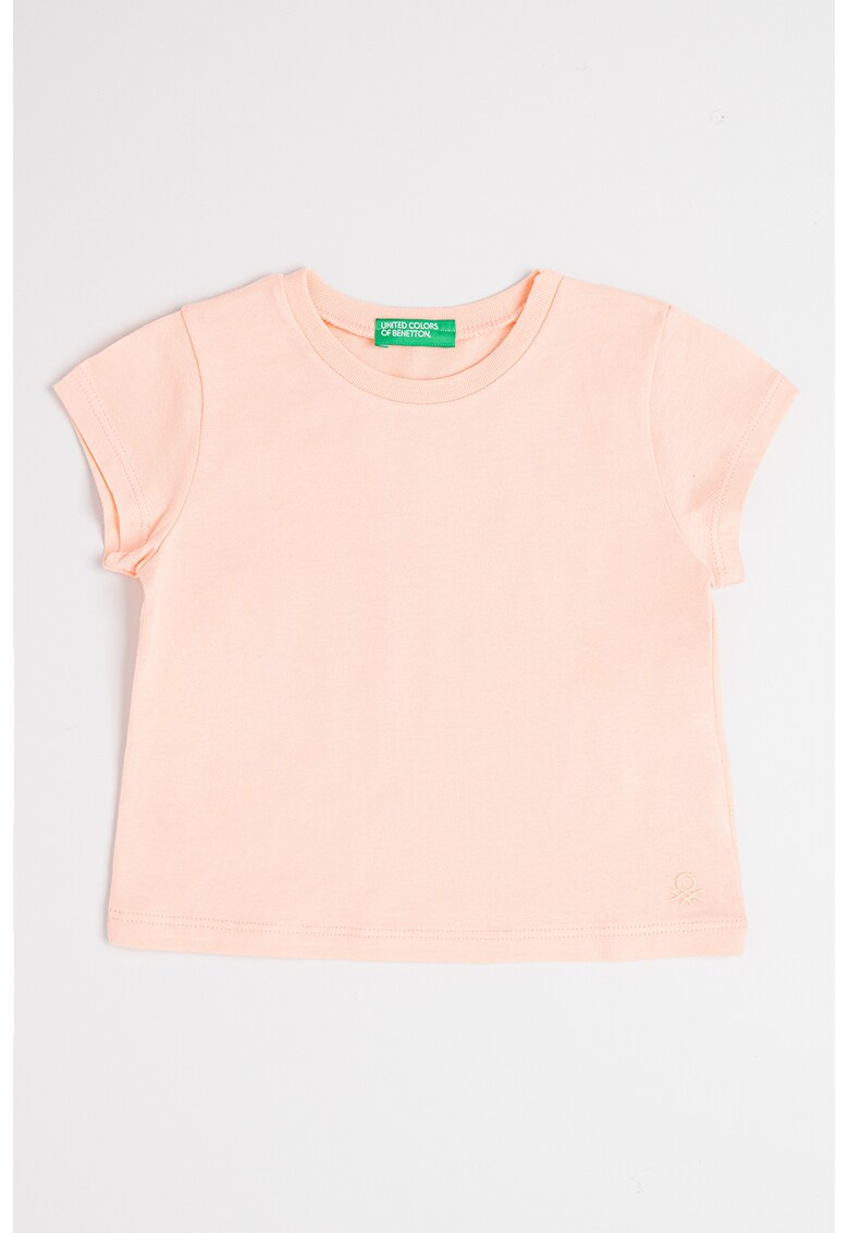 Tricou uni de bumbac - Piersica