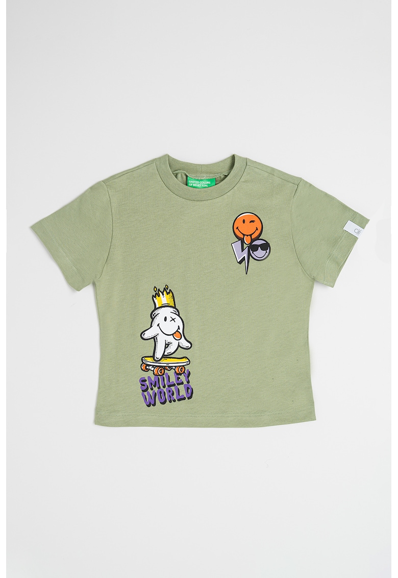 Tricou cu imprimeu grafic - Verde feriga