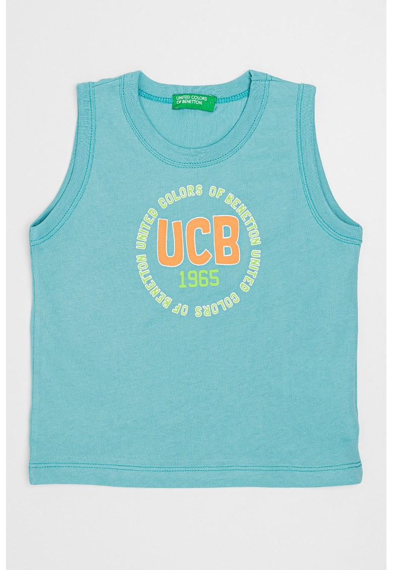Top cu imprimeu logo - Verde persan