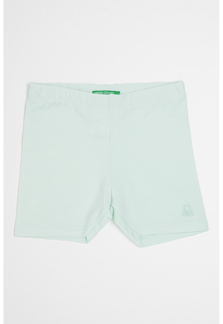 Pantaloni scurti cu talie elastica - Verde pal