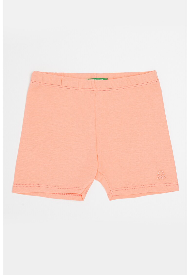 Pantaloni scurti cu talie elastica - Portocaliu