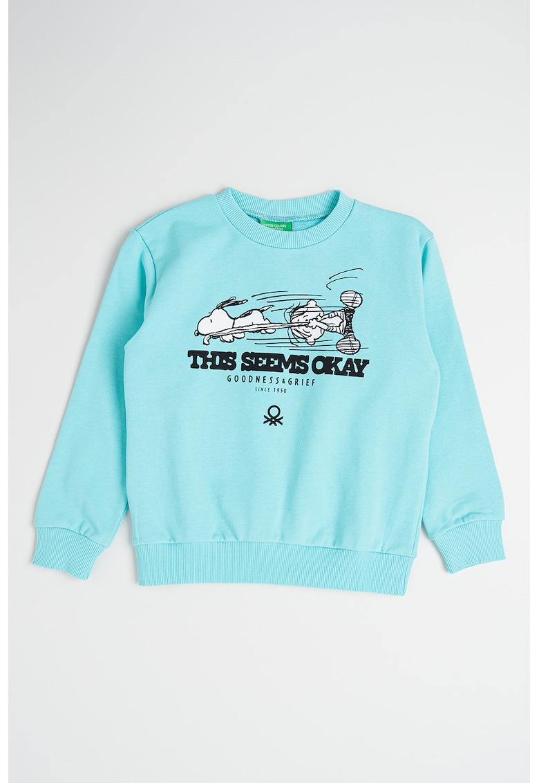 Bluza sport de bumbac cu imprimeu Peanuts Bluza sport de bumbac cu imprimeu Peanuts